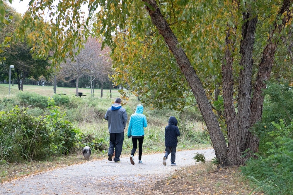 Walking Waterfront Park in Louisville- Fall Getaway