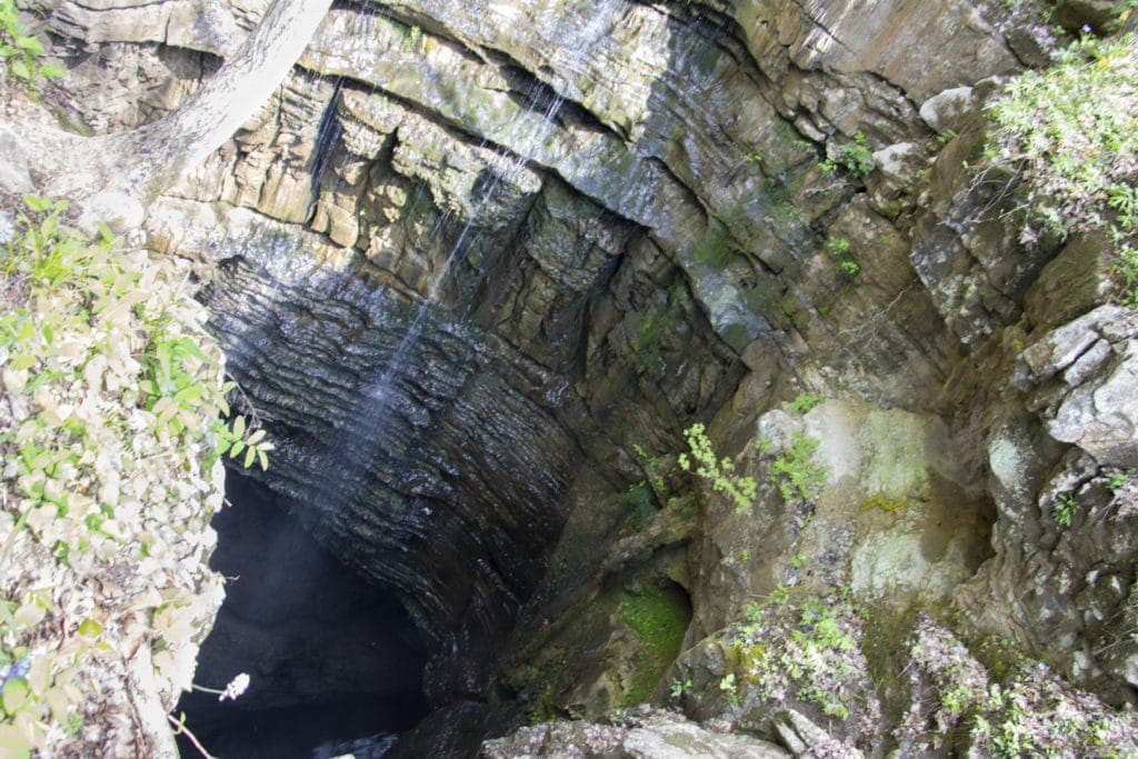 View from above Stephens Gap Cave