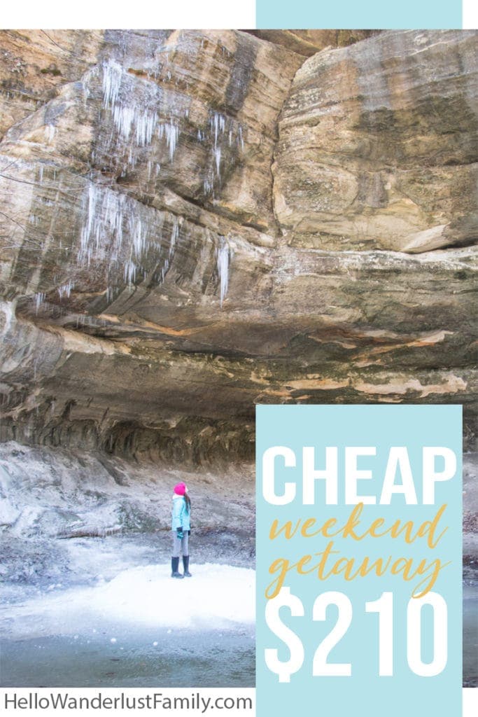 Cheap Weekend Getaway | Starved Rock Illinois in the winter