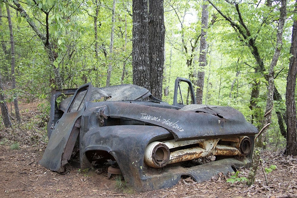 Hiking providence canyon and found abandoned cars