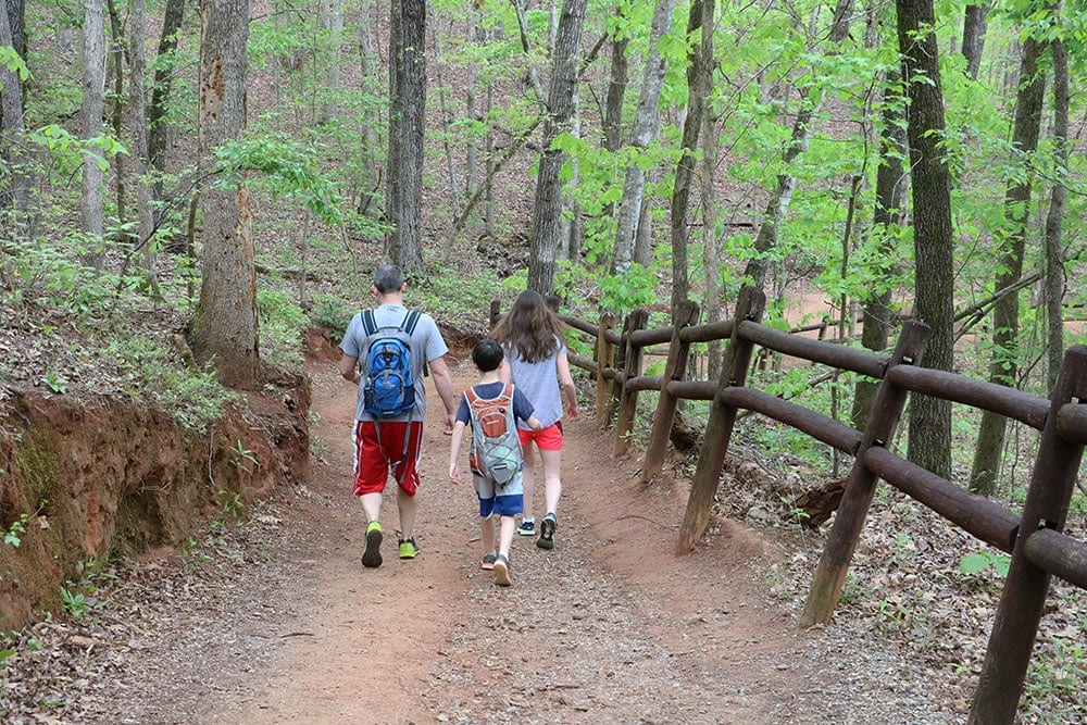 Family hike at providence canyon state park | Cheap Spring break ideas