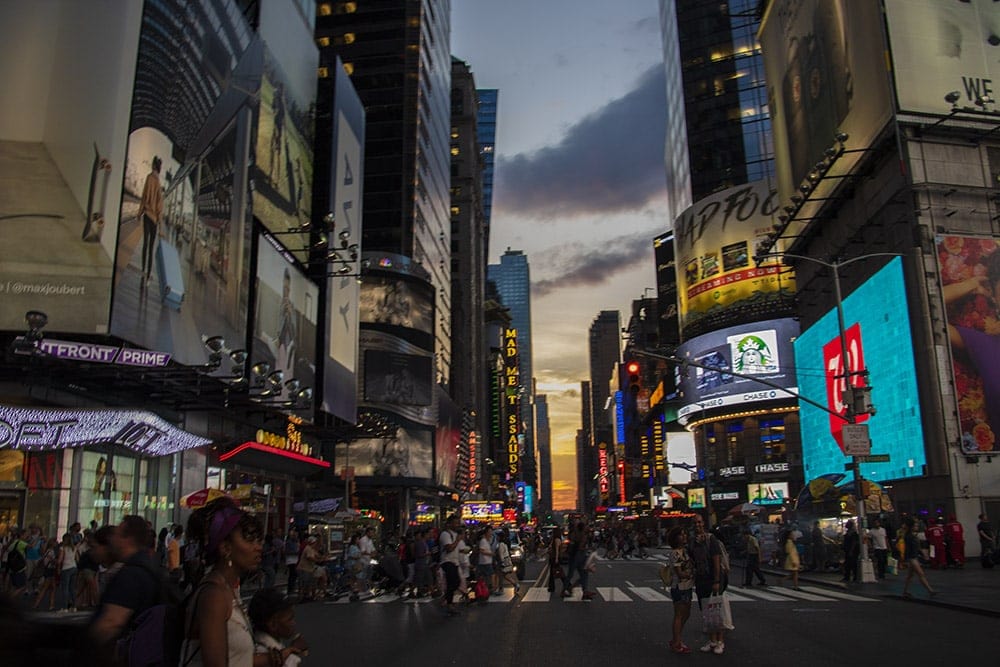 Time Square NYC East Coast Road Trip