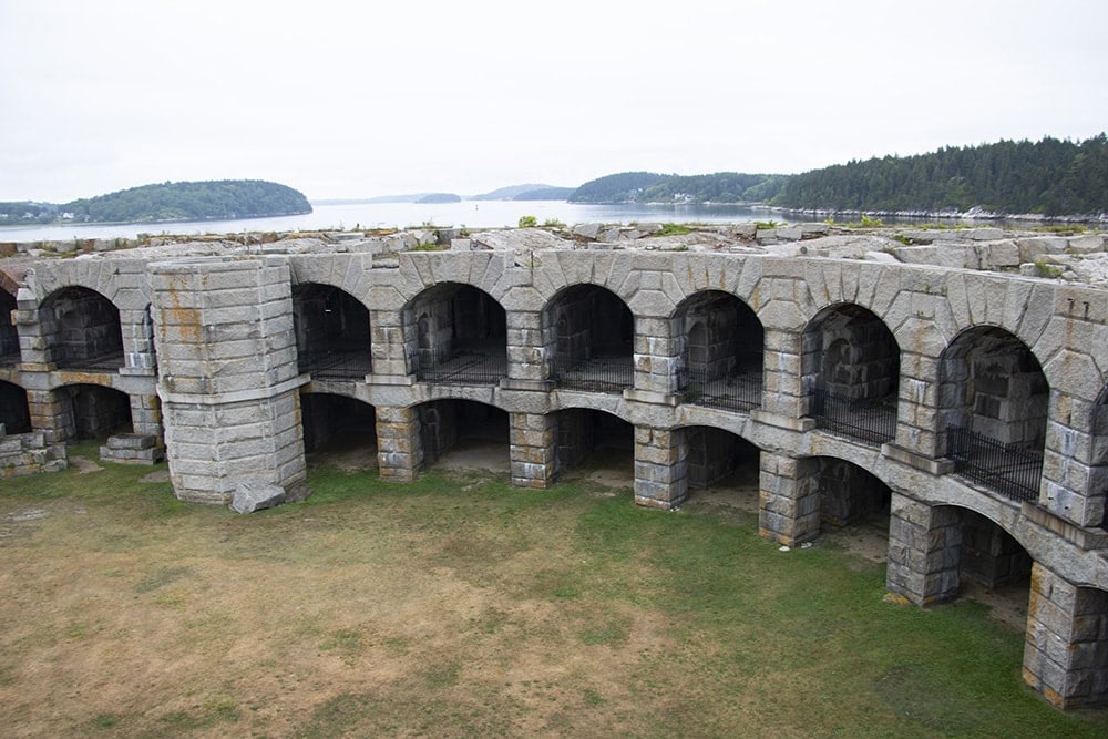 Budget Family Vacation- East Coast Road Trip to Acadia National Park fort popham things to do in maine