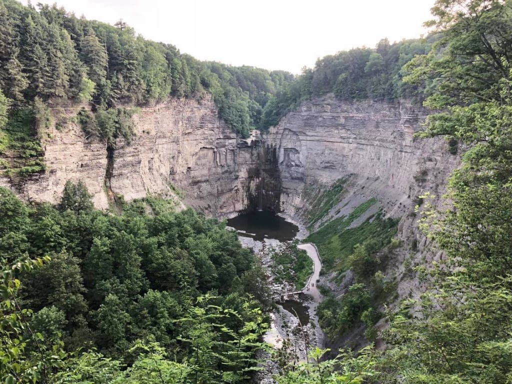 50+ Waterfalls in New York in 3 Days Taughannock falls overlook