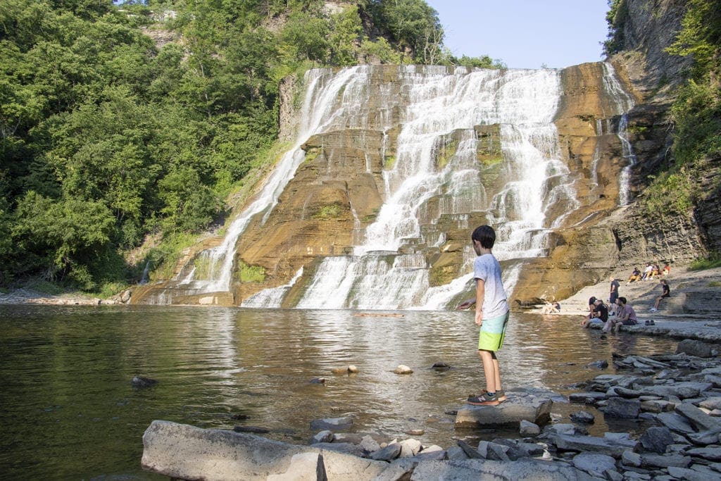 50+ Waterfalls in New York in 3 Days ithaca falls camping new york