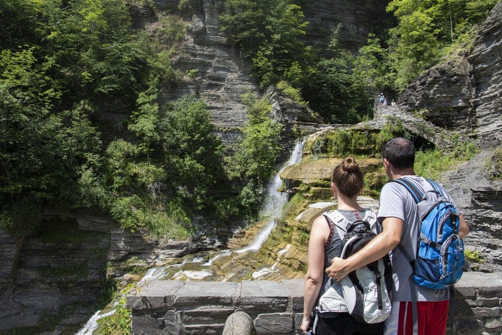 50+ Waterfalls in New York in 3 Days robert treman rim gorge trail 2