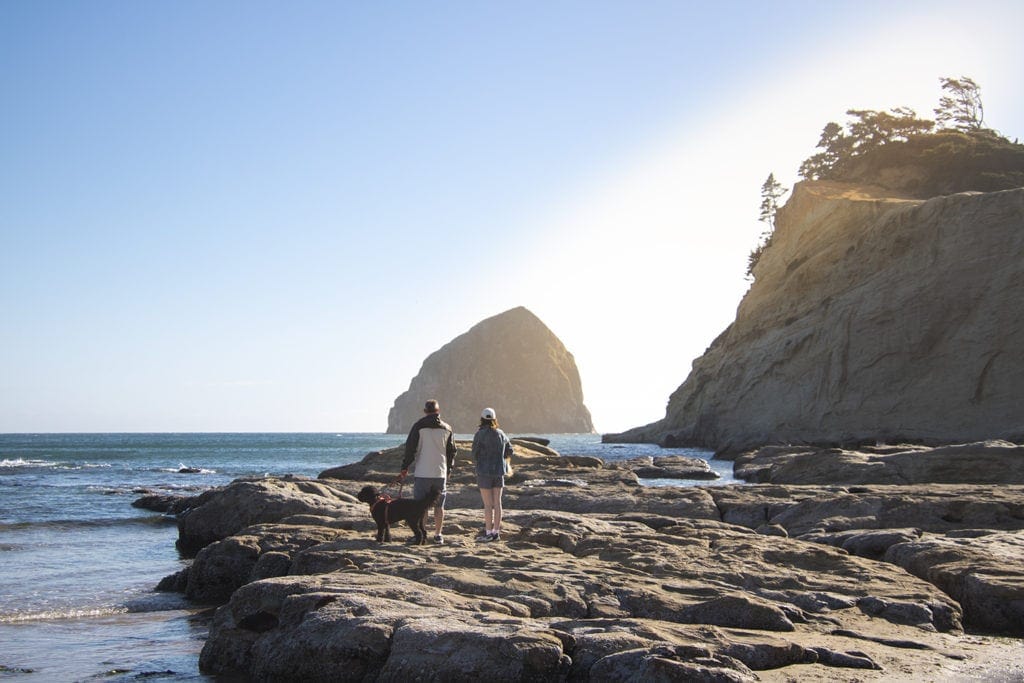 Cape Kiwanda Oregon is a beautiful place to explore and enjoy a short hike along the coast and up sand dunes.