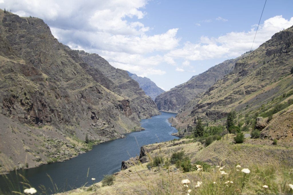 A beautiful view of Hells Canyon in Oregon