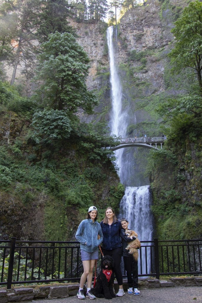Multnomah Falls is the tallest waterfall in Oregon. It is a beautiful spot to hike.