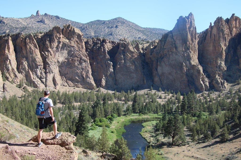 View from Smith Rock in Oregon.
