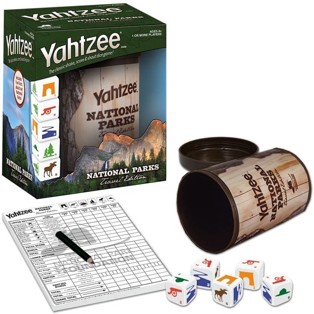 50+ Thoughtful Gifts for National Park Lovers national park game yahtzee