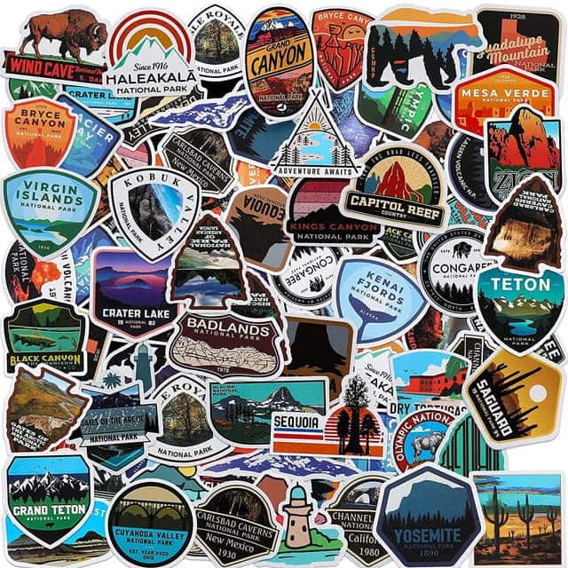 50+ Thoughtful Gifts for National Park Lovers national park stickers