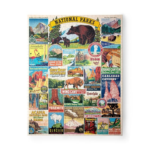 50+ Thoughtful Gifts for National Park Lovers national park vintage puzzle best gift