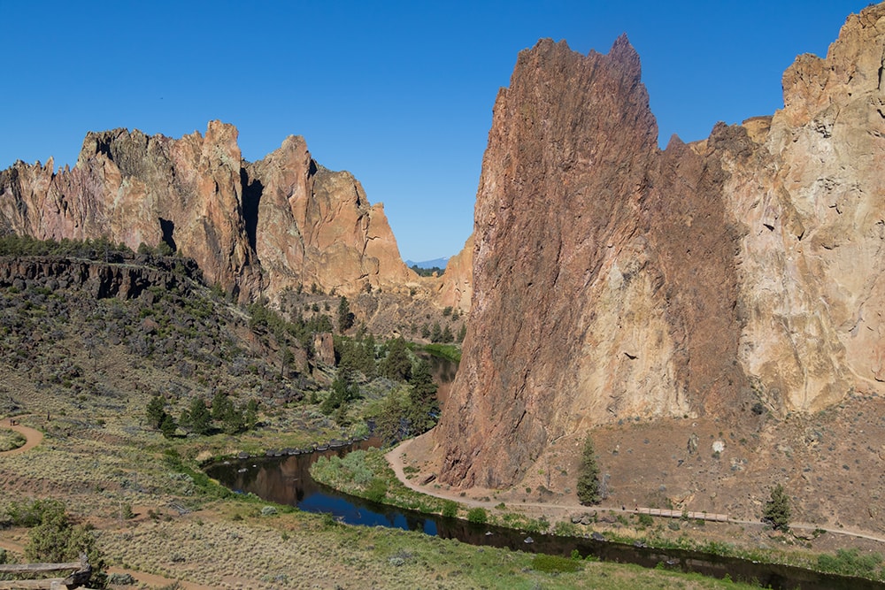 View of Smith Rock State Park.