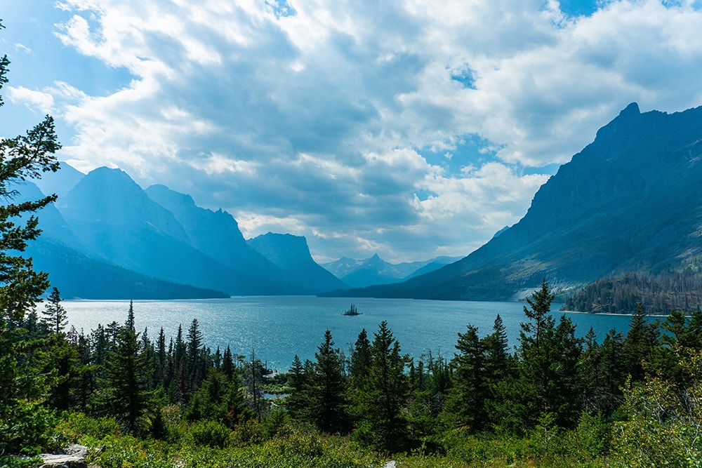 View of Glacier National Park