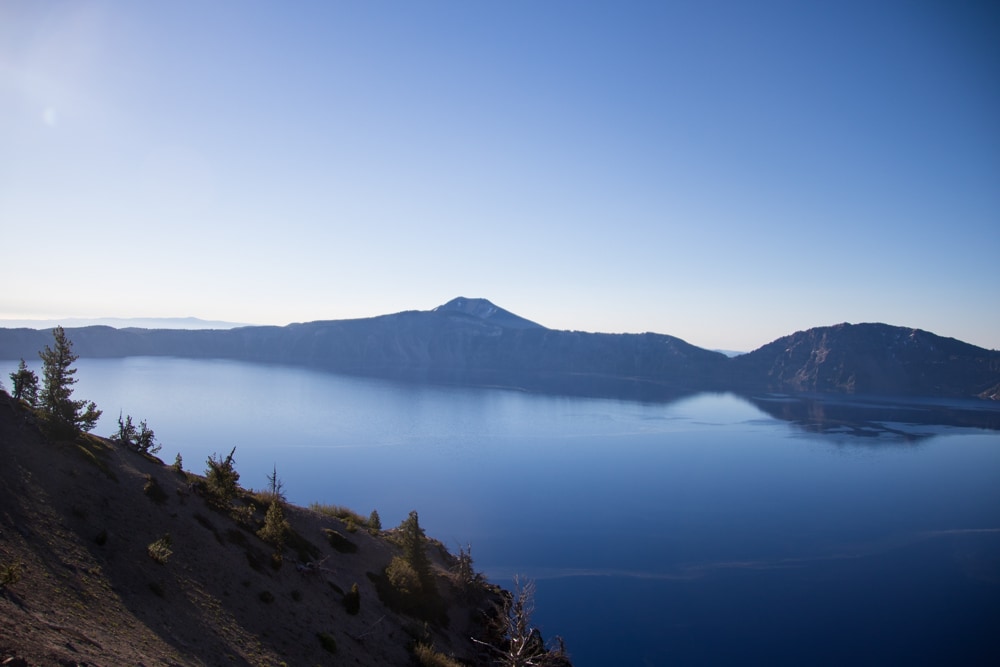 A view from one of the best hikes at Crater Lake National Park. It overlooks Crater Lake.