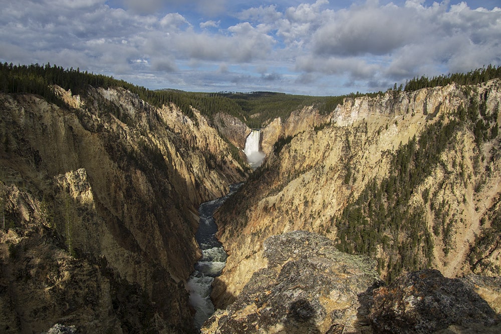 A view of Artist Point in Yellowstone National Park.
