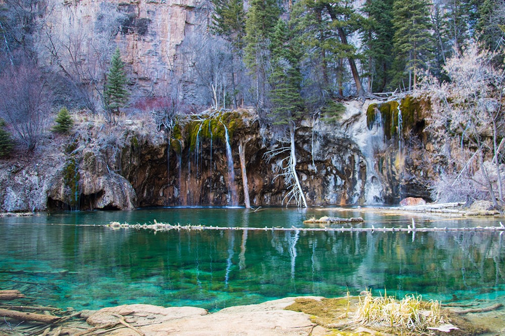 A view of Hanging Lake in Colorado