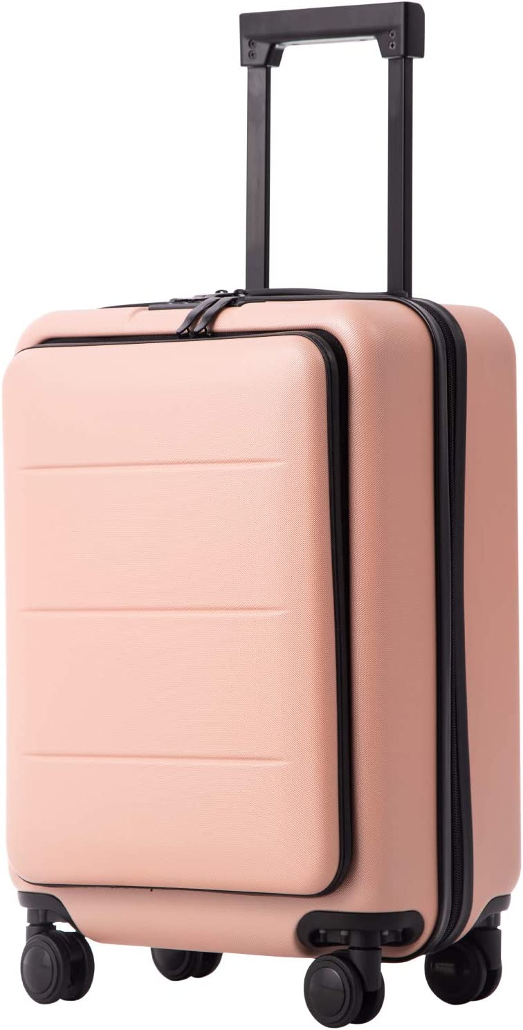 Suitcase with easy access for laptop
