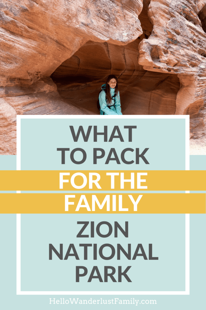 What to Pack for Zion National Park: A family-friendly Guide pack zion national park