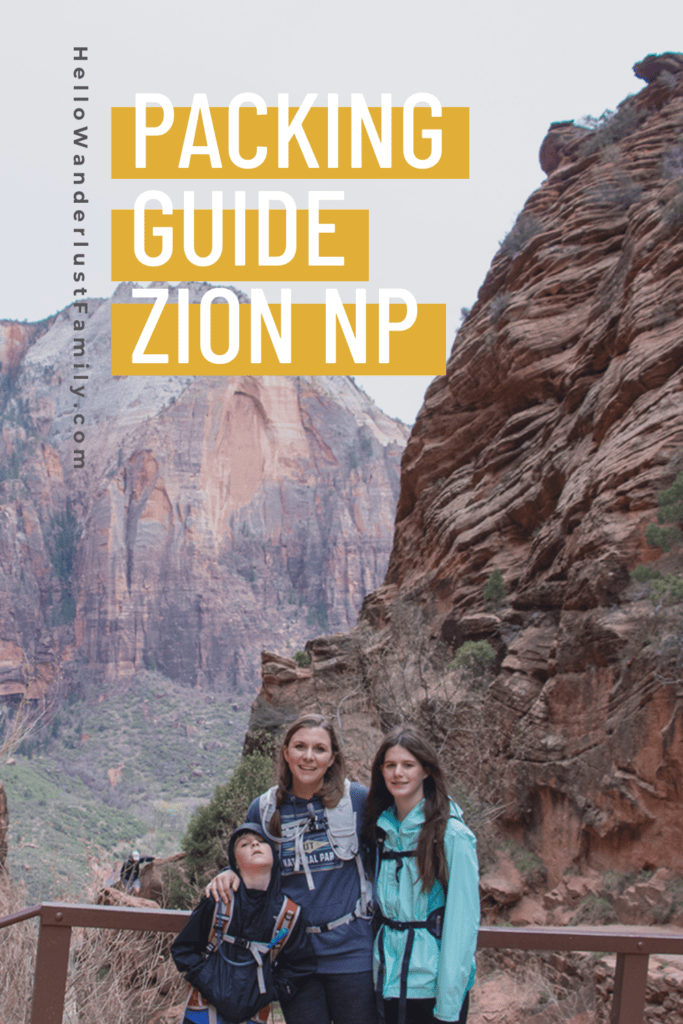 What to Pack for Zion National Park: A family-friendly Guide zion nps packing guide