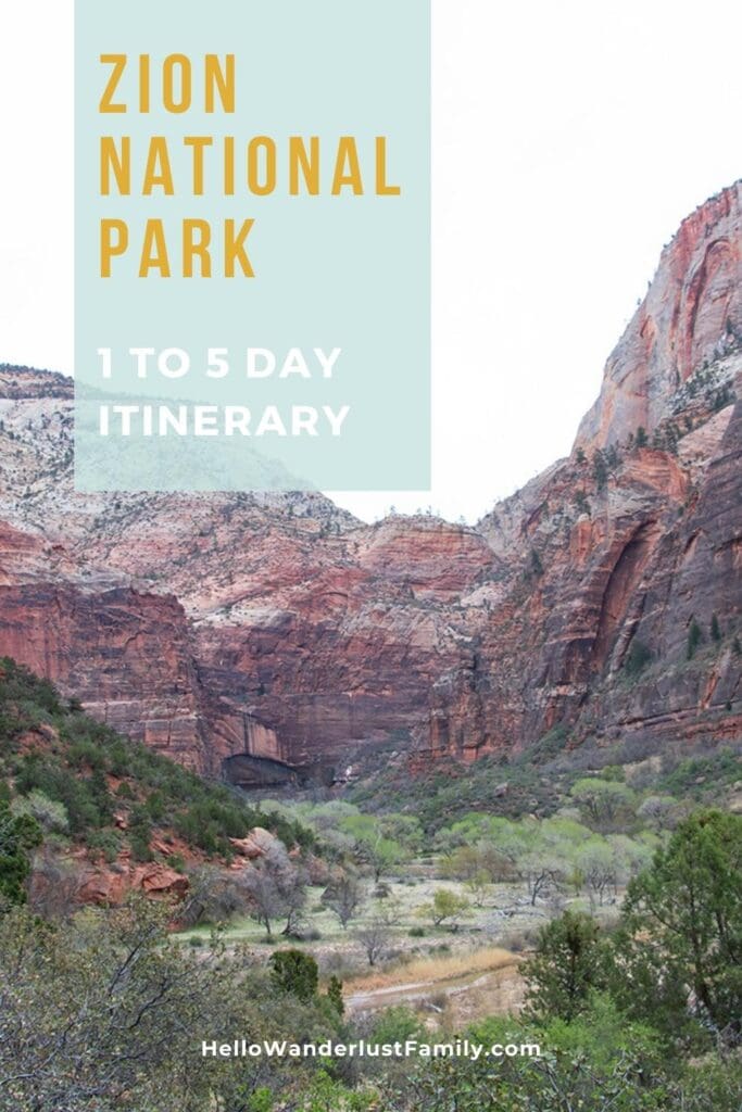 Your Epic 1 to 5 day Zion National Park Itinerary Awaits Budget Friendly Zion Travel