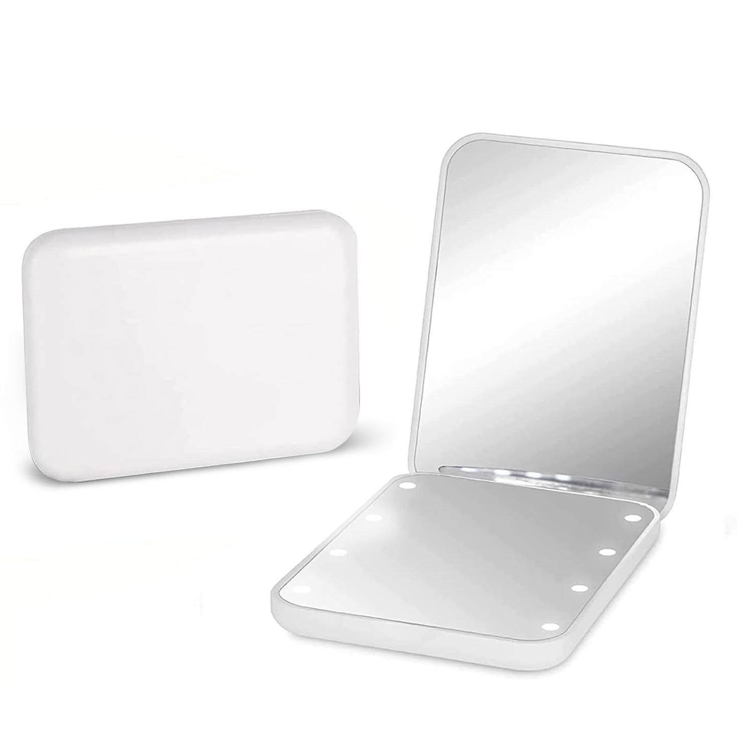 LED Small Compact Travel Makeup Mirror